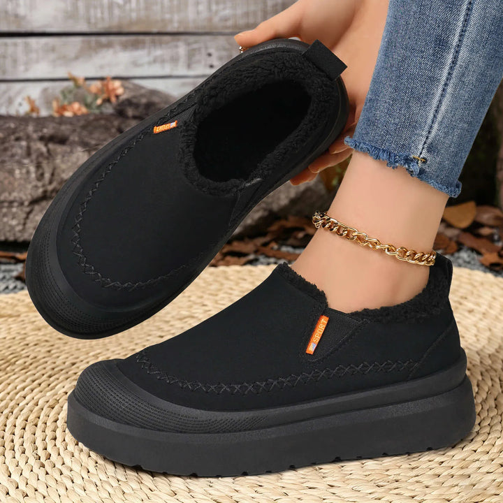 Adelya - Sapatos Elegantes Com Forro De Pele Sintética