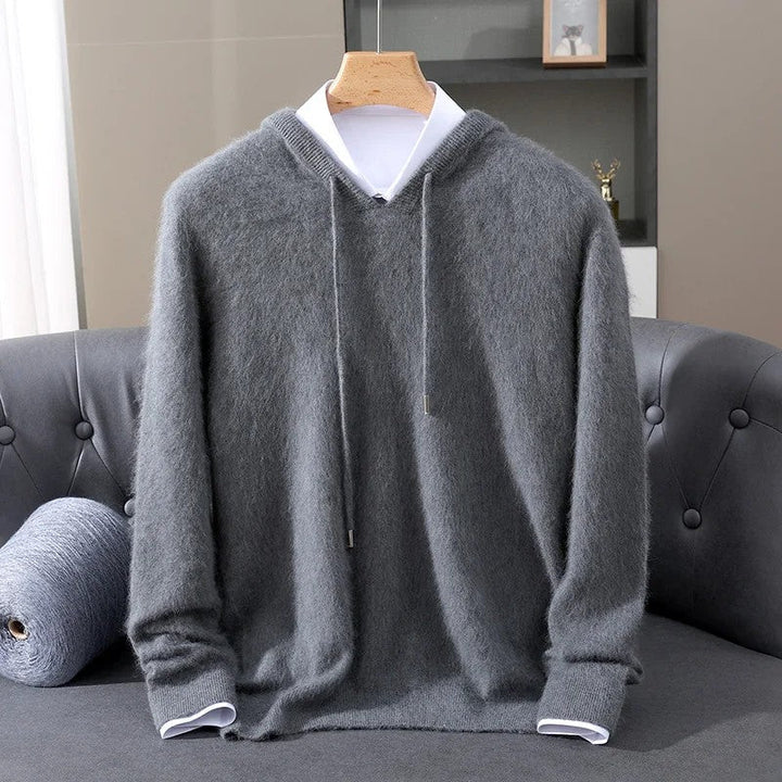 Fynch - Camisola com Capuz em Malha Cordão e Punhos Canelados