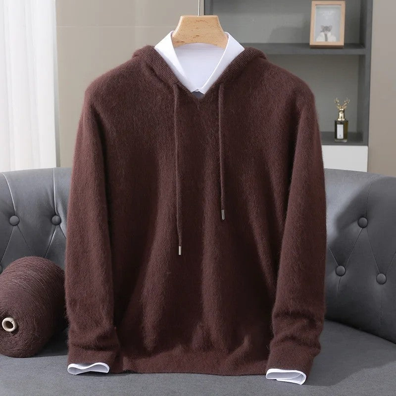 Fynch - Camisola com Capuz em Malha Cordão e Punhos Canelados