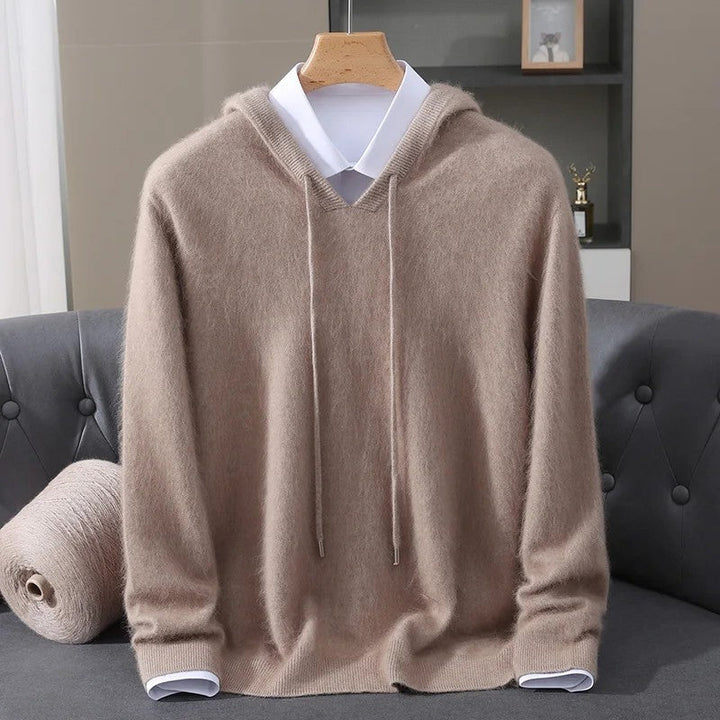 Fynch - Camisola com Capuz em Malha Cordão e Punhos Canelados