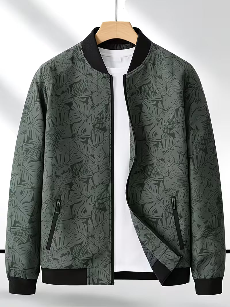 Dagan - Casaco Desportivo Casual de Manga Comprida Com Fecho