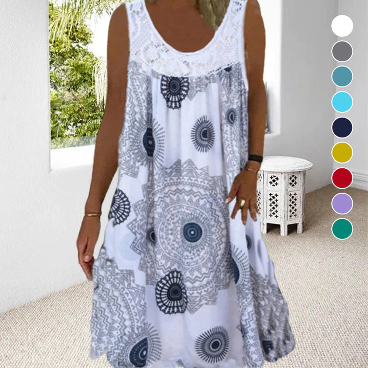 Paduch - Vestido casual de Verão sem Mangas com Estampado