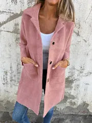 Dorothie - Casaco com Gola de Lapela e Bolsos de Remendo
