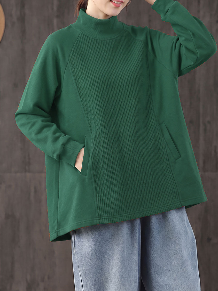 Safia - Blusa De Gola Alta Oversized