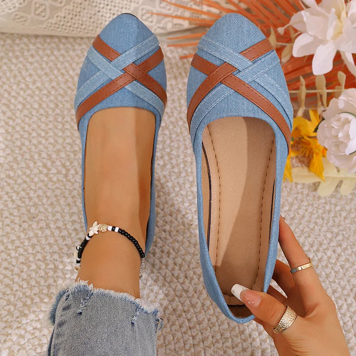 Shakina - Sapatos Confortáveis com Tiras Cruzadas