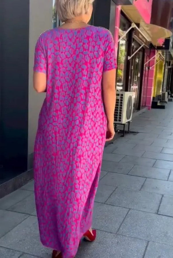 Aspasia - Vestido Estampado Arrojado e Alegre