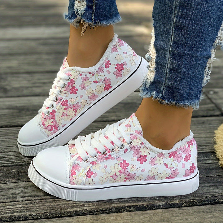 Bristy - Sapatos Com Atacadores e Estampado Floral