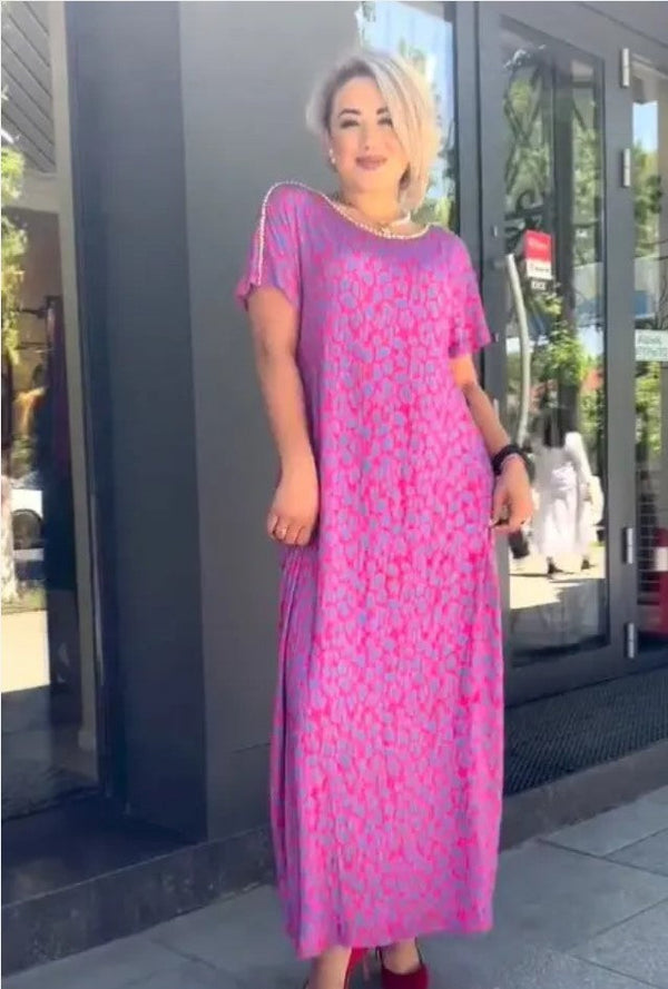 Aspasia - Vestido Estampado Arrojado e Alegre