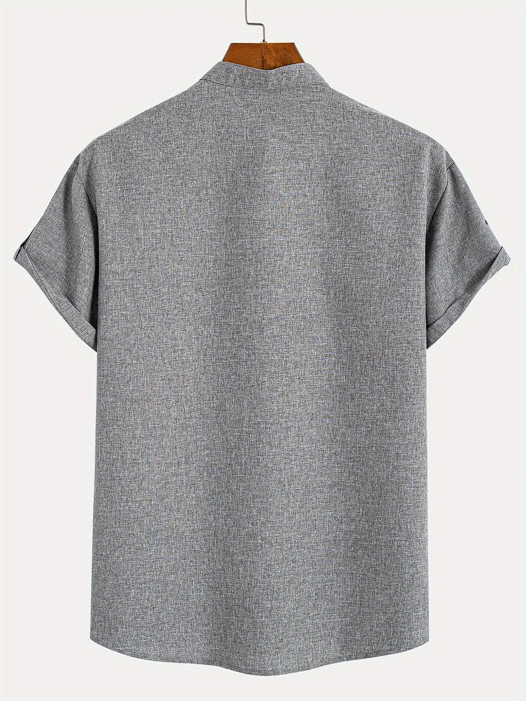 Samuelson - Camisa Elegante De Manga Curta Com Gola