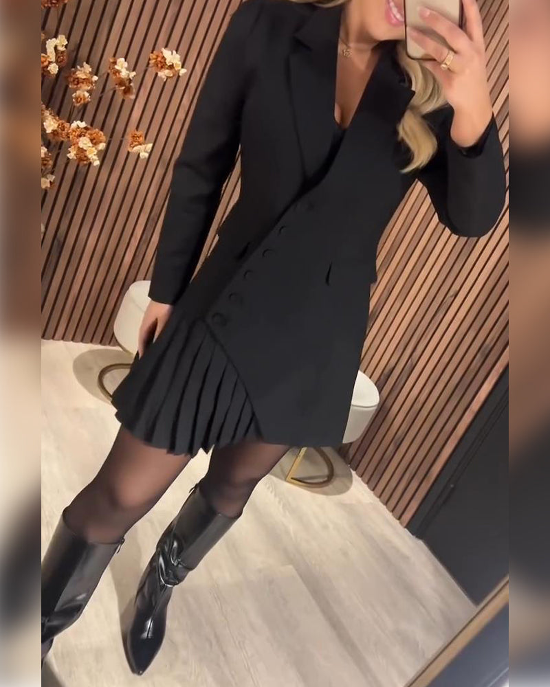 Nylani - Vestido com Lapela e Estilo Blazer