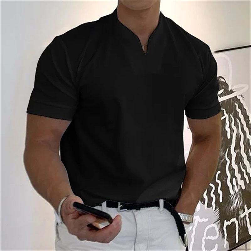Neven - T-Camisa De Manga Curta Com Decote Em V