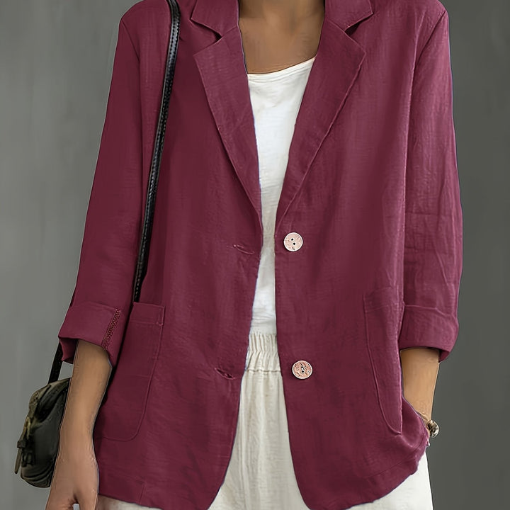 Jayde - Blazer Elegante Em Algodão