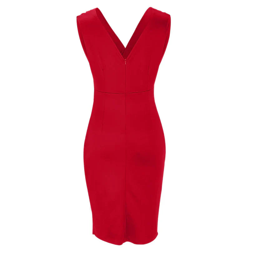 Gudrun - Vestido Justo Elegante e Cheio de Estilo
