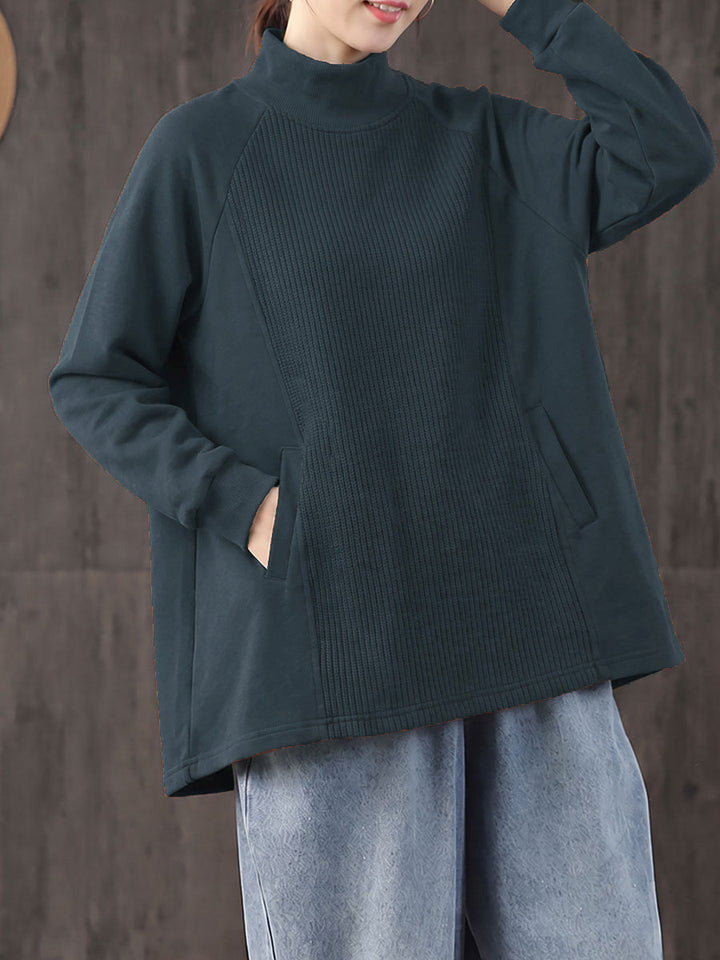Safia - Blusa De Gola Alta Oversized