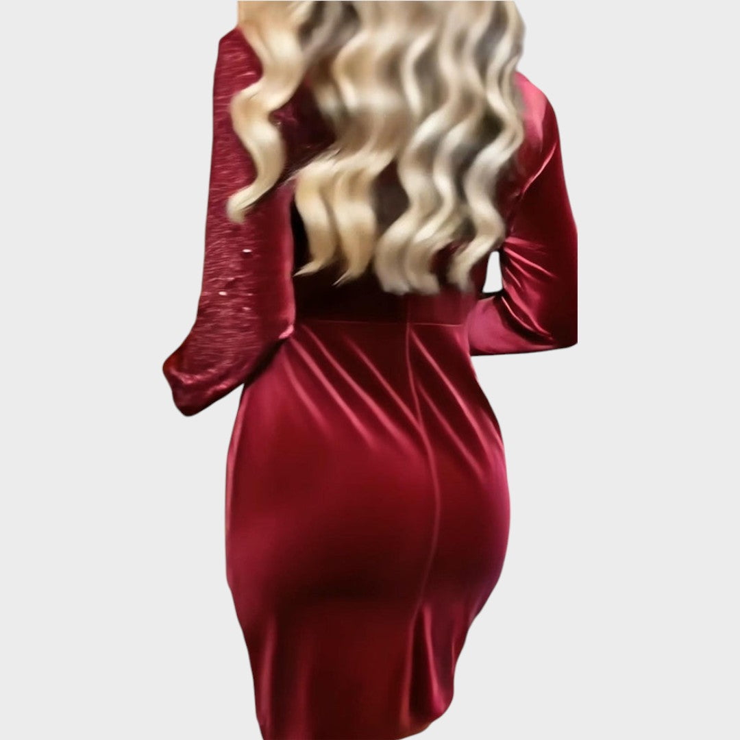 Cilla - Vestido Midi Brilhante