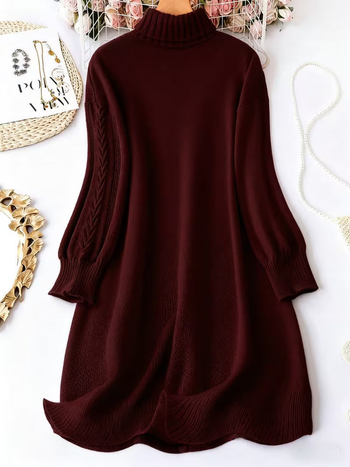 Malkina - Vestido-Camisola Confortável De Manga Comprida