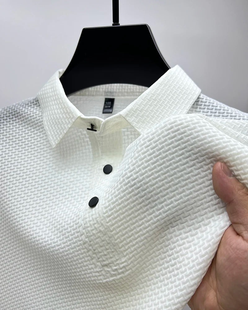 Prestigio - Camisa Polo de Manga Curta Elástica