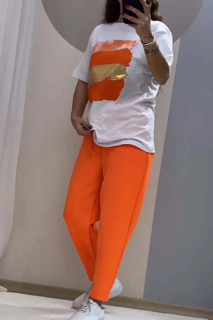 Madelina - Conjunto de Duas Peças Com Top e Calças