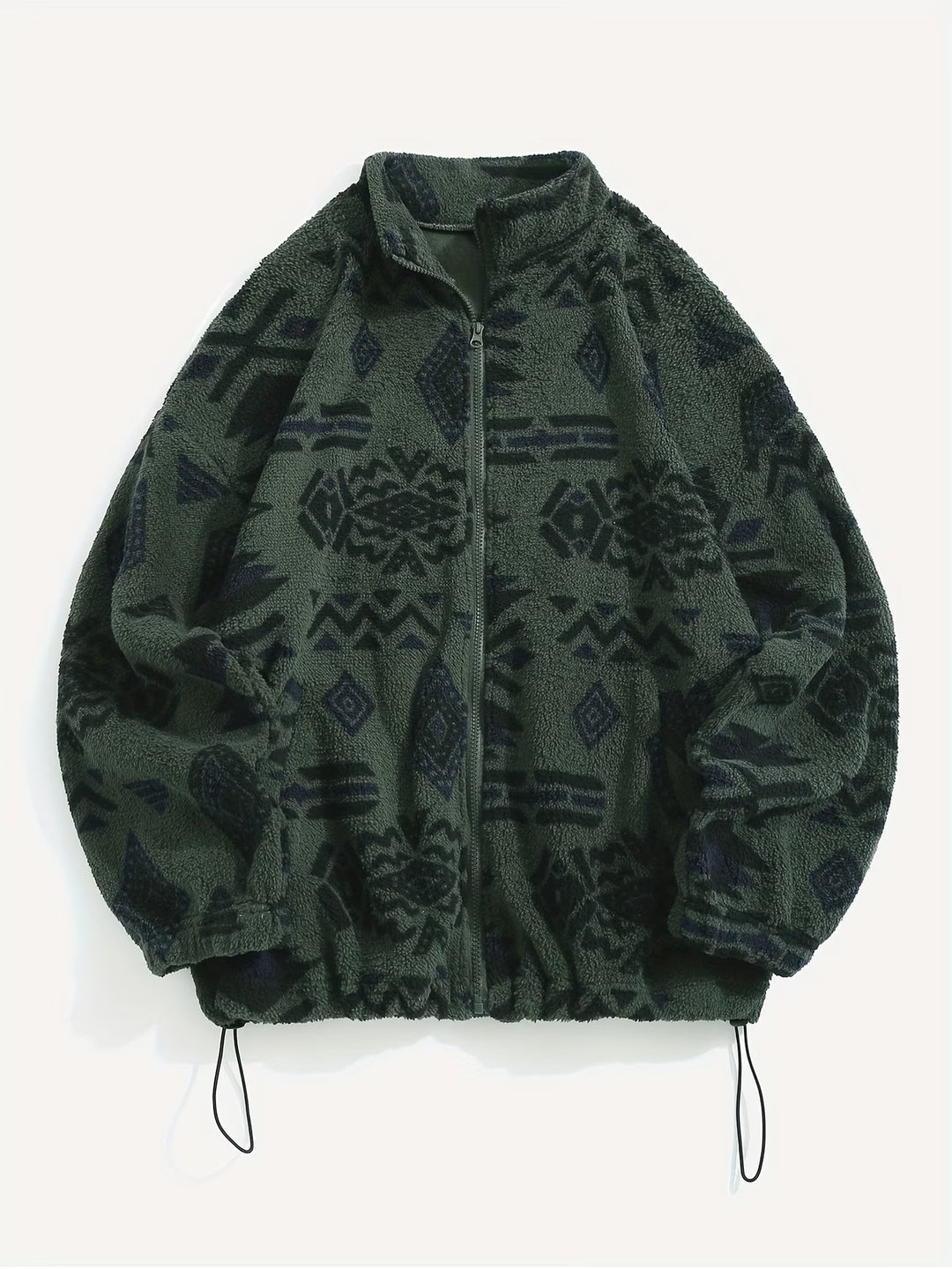 Esra - Long Sleeve Geometric Print Jacket