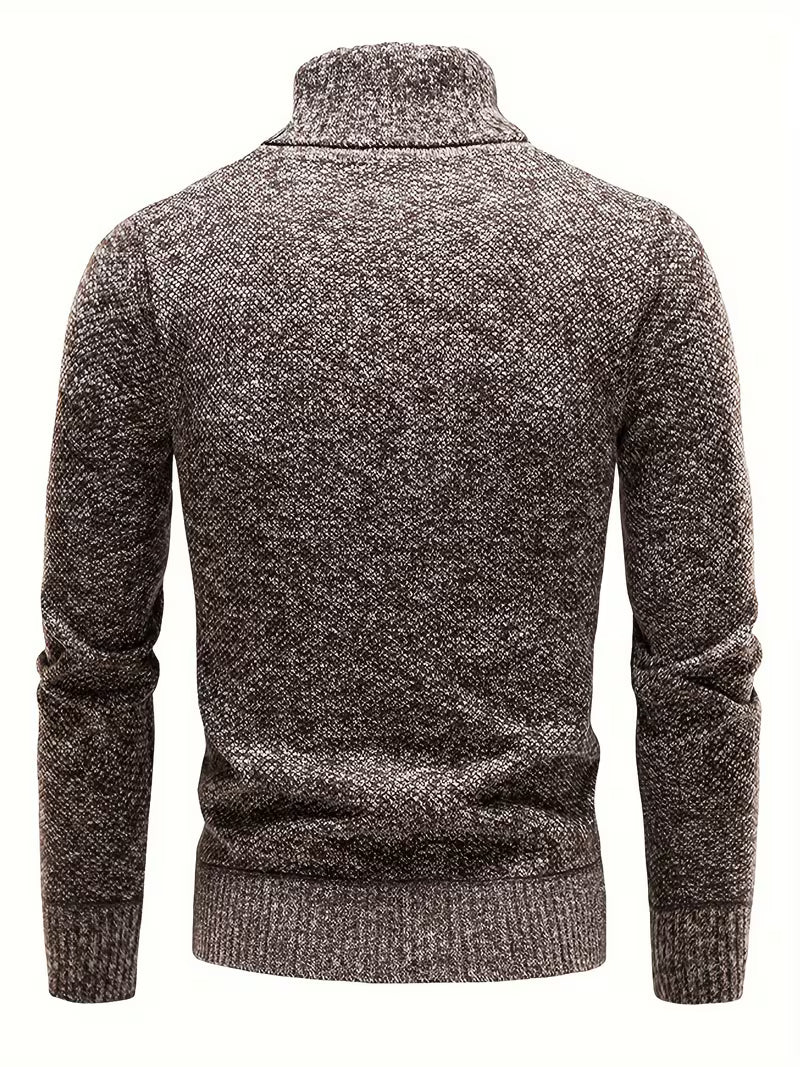 Wessam - Camisola De Malha Elegante Com Gola Alta