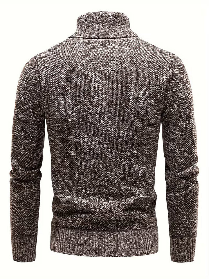 Wessam - Camisola De Malha Elegante Com Gola Alta