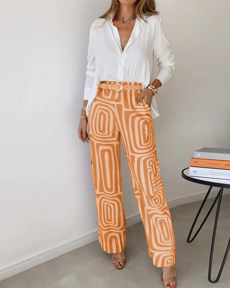 Goldya - Conjunto Elegante de Duas Peças