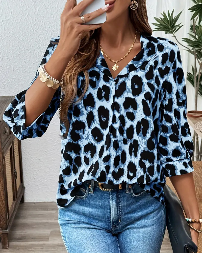 Ianira - Blusa Confortável Com Decote Em V