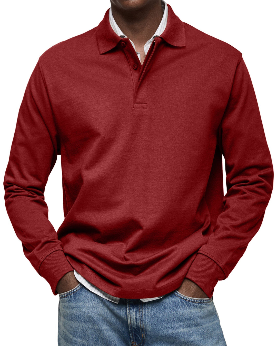 Joseba - Polo Casual de Manga Comprida