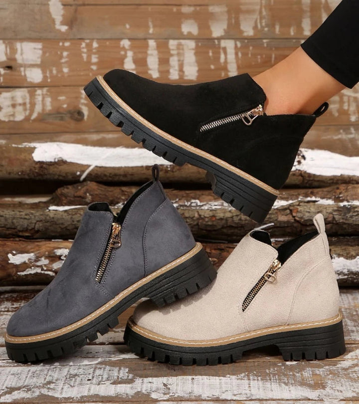 Miladie - Bota Ortopédica Com Fecho Lateral