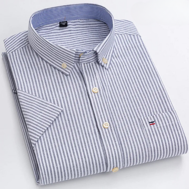 Petersen - Camisa Clássica de Algodão Com Padrão