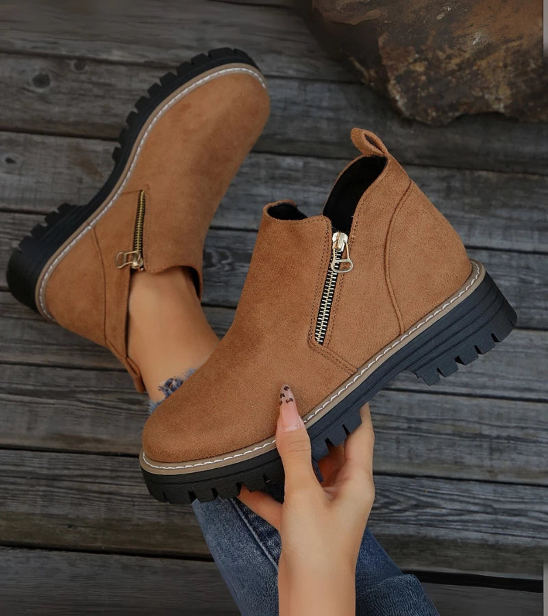 Miladie - Bota Ortopédica Com Fecho Lateral