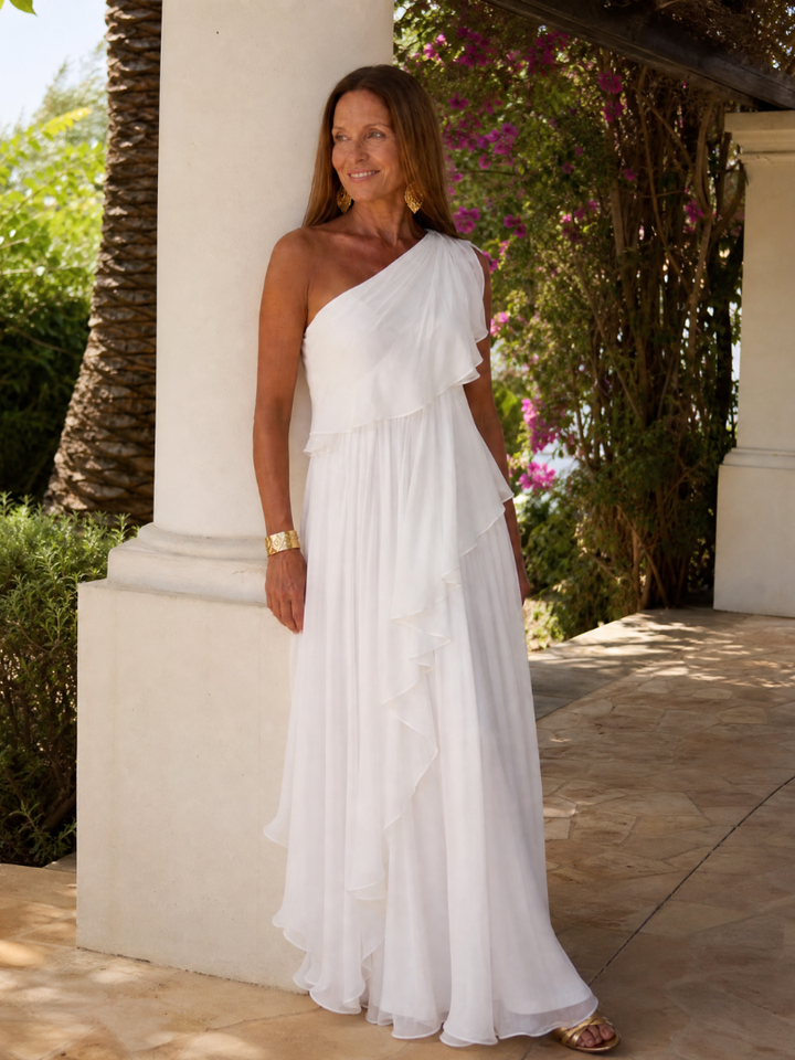 Seyma - Vestido Maxi Com Folhos
