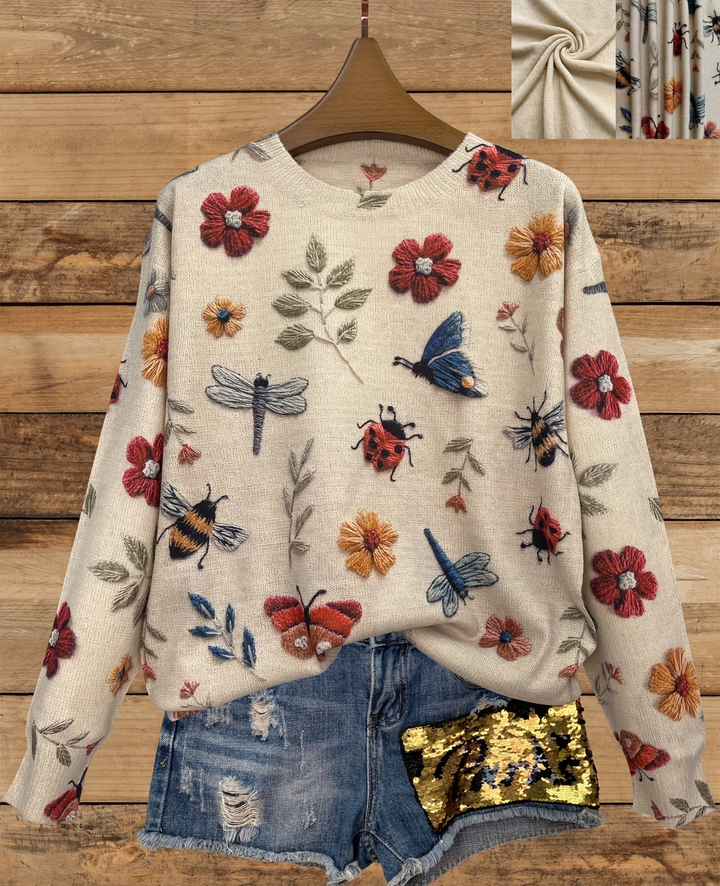 Lesa - Camisola Com Estampado Floral E De Insetos