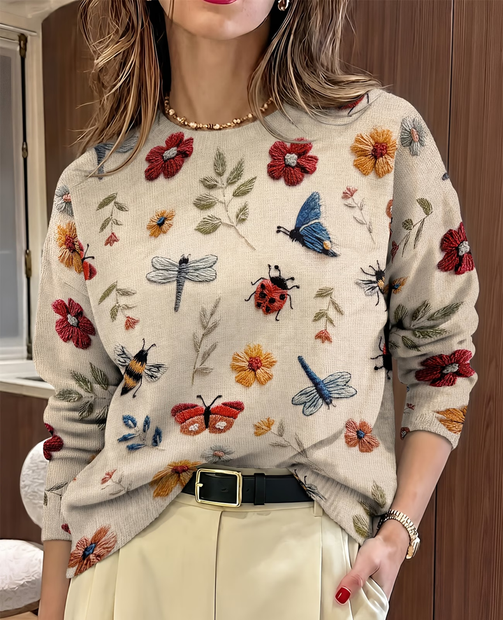 Lesa - Camisola Com Estampado Floral E De Insetos