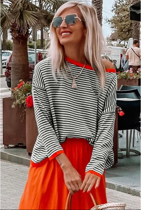 Lyzza - Camisola De Manga Comprida às Riscas