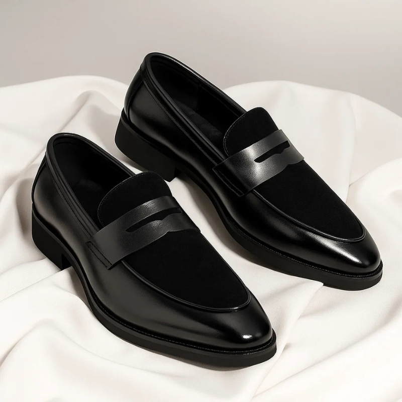 Callen - Sapatos Slip-on Tipo Mocassim em Dois Tons