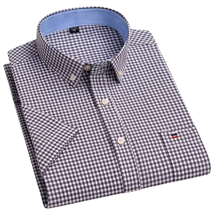 Petersen - Camisa Clássica de Algodão Com Padrão