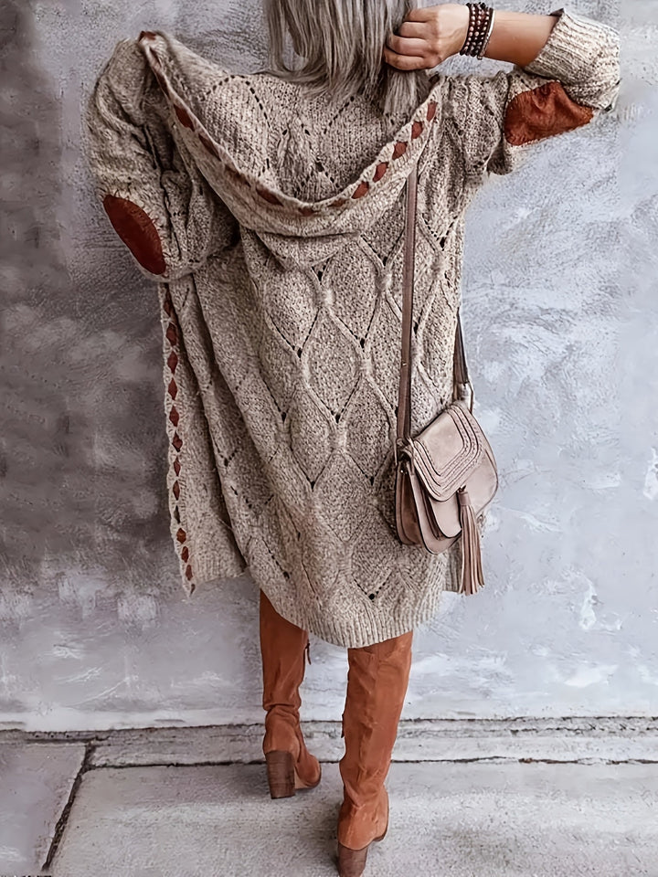 Mohina - Casaco Comprido De Malha Patchwork