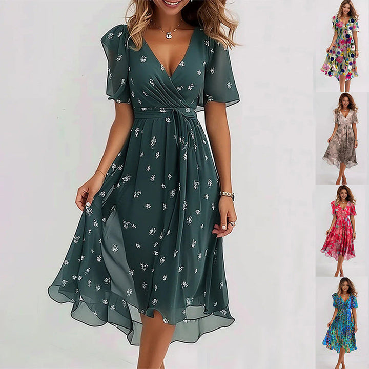 Nallely - Vestido Elegante de Verão