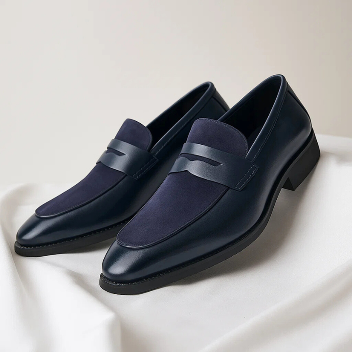 Callen - Sapatos Slip-on Tipo Mocassim em Dois Tons