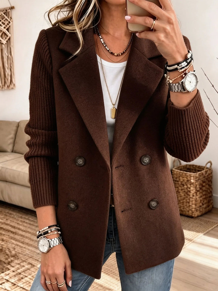 Winchell - Casaco De Outono Elegante Com Mangas Em Malha
