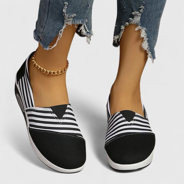 Onora - Sapatos Sem Atacadores Às Riscas