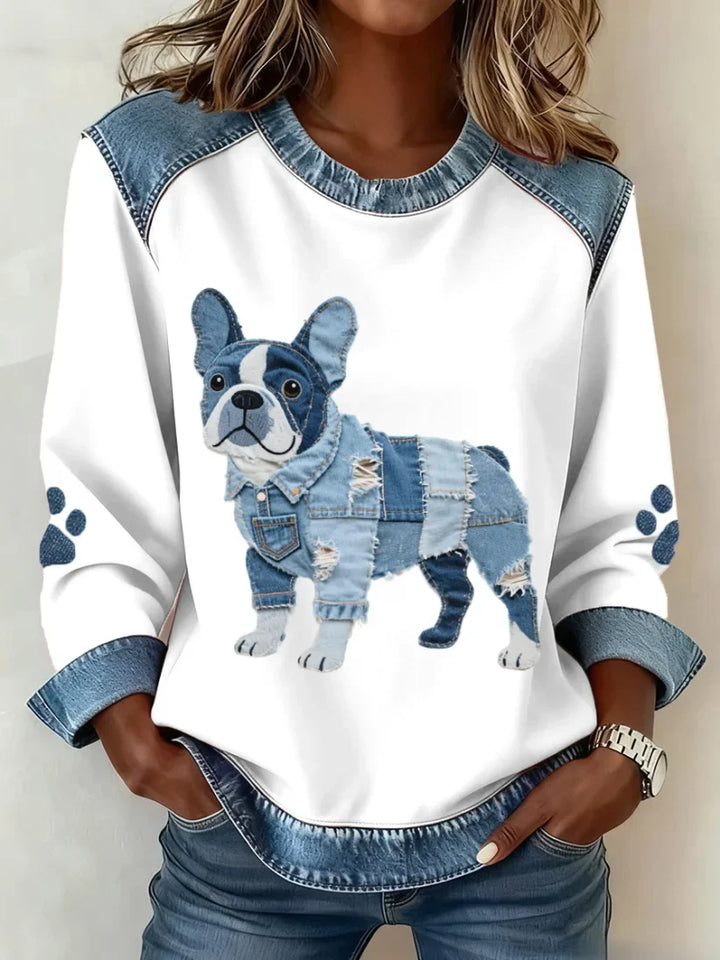 Lilah - Camisola Com Estampado De Dachshund E Patchwork