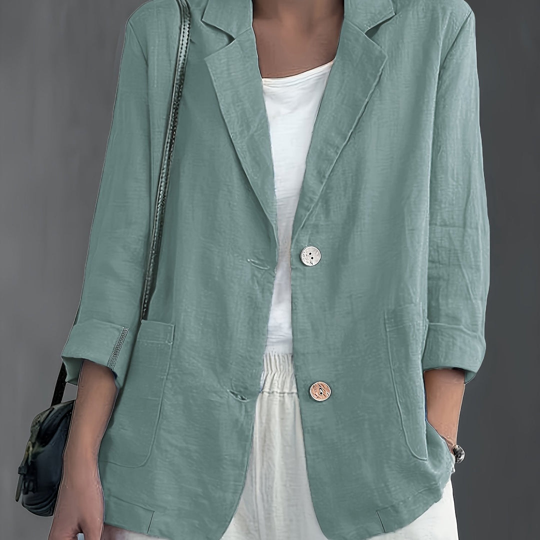 Jayde - Blazer Elegante Em Algodão