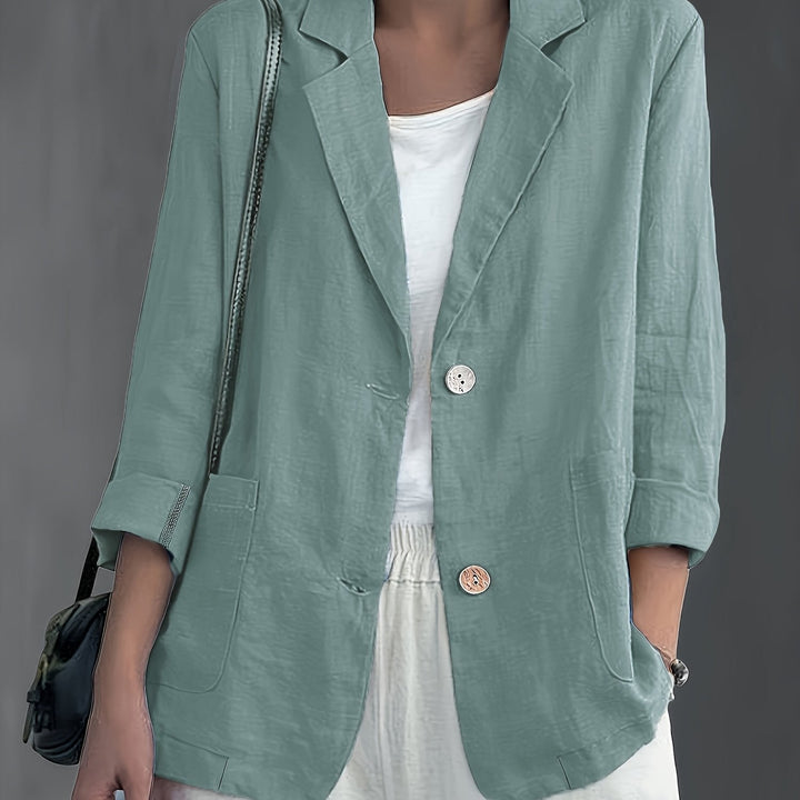 Jayde - Blazer Elegante Em Algodão