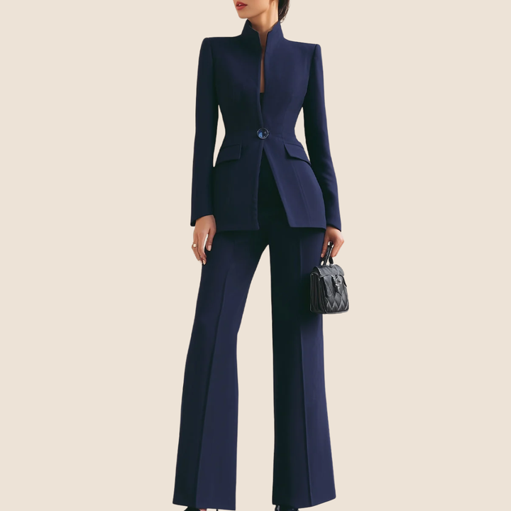 Kaelyn - Fato com Blazer de um Botão e Calças