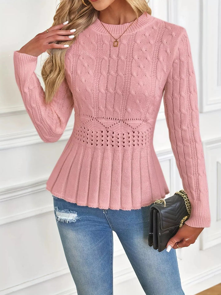 Bellie - Camisola De Malha Grossa Com Gola Redonda