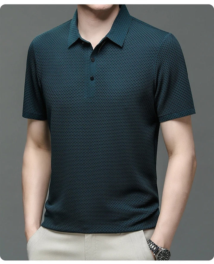 Prestigio - Camisa Polo de Manga Curta Elástica