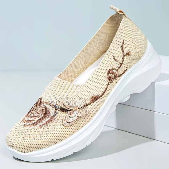Leetha - Mocassins Bordados Com Borboletas