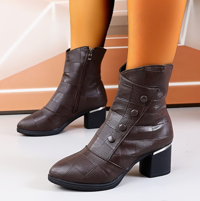Rejoice - Sapatos De Salto Alto Confortáveis Com Fecho De Correr